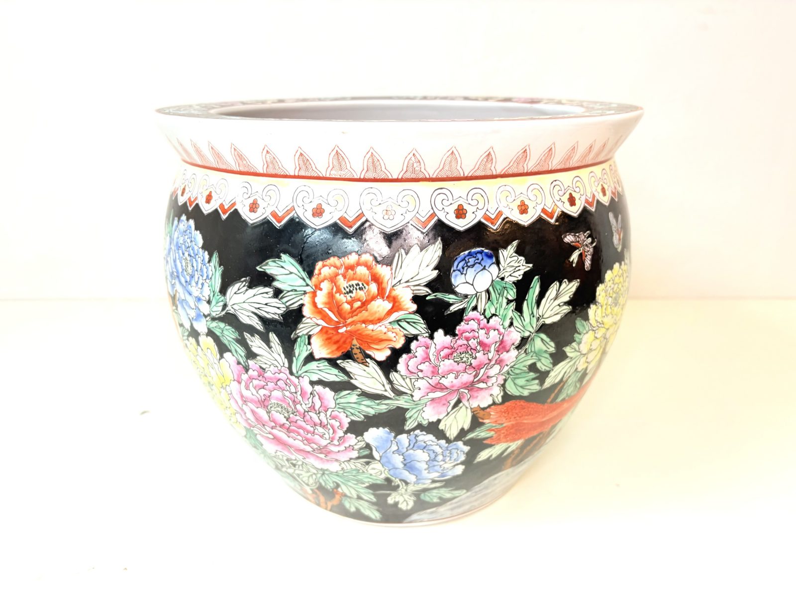 Pecera en cerámica oriental Qianlong 1970’s