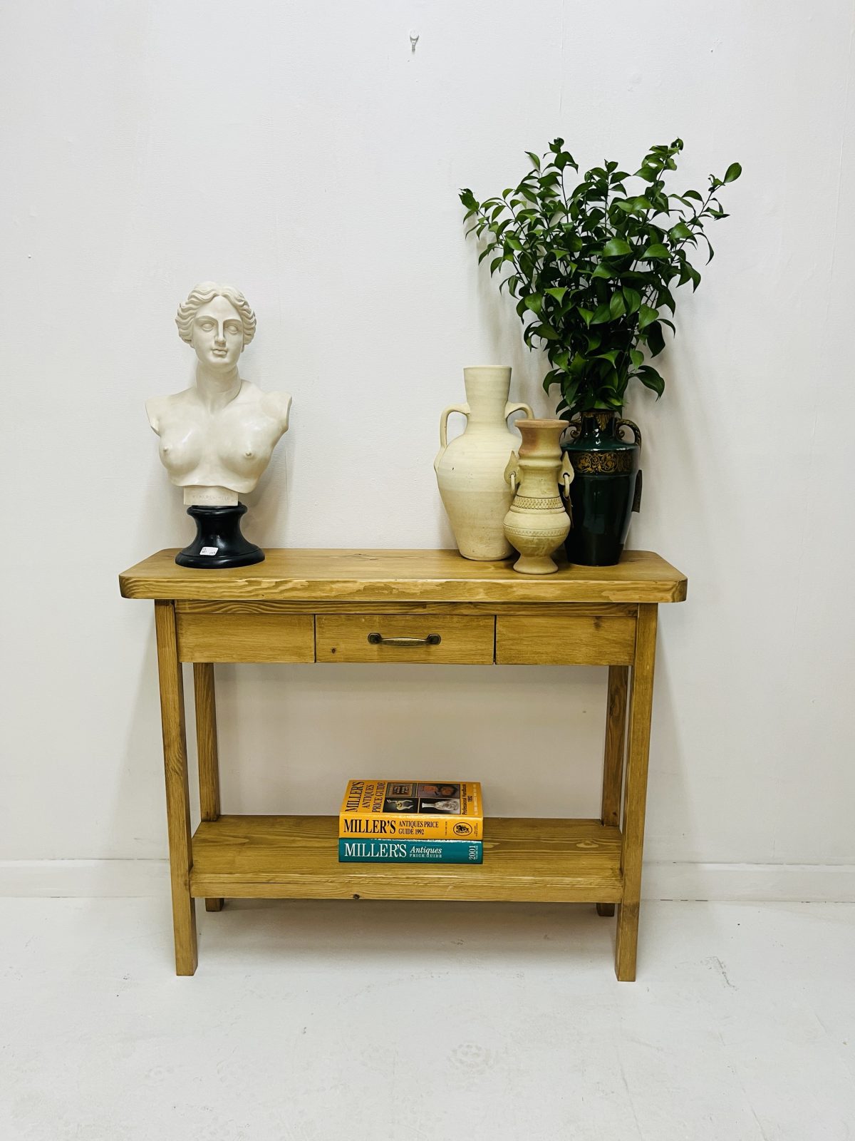 Consola rústica “ Menorque “by La Opalina en madera maciza 100x29x80 cm