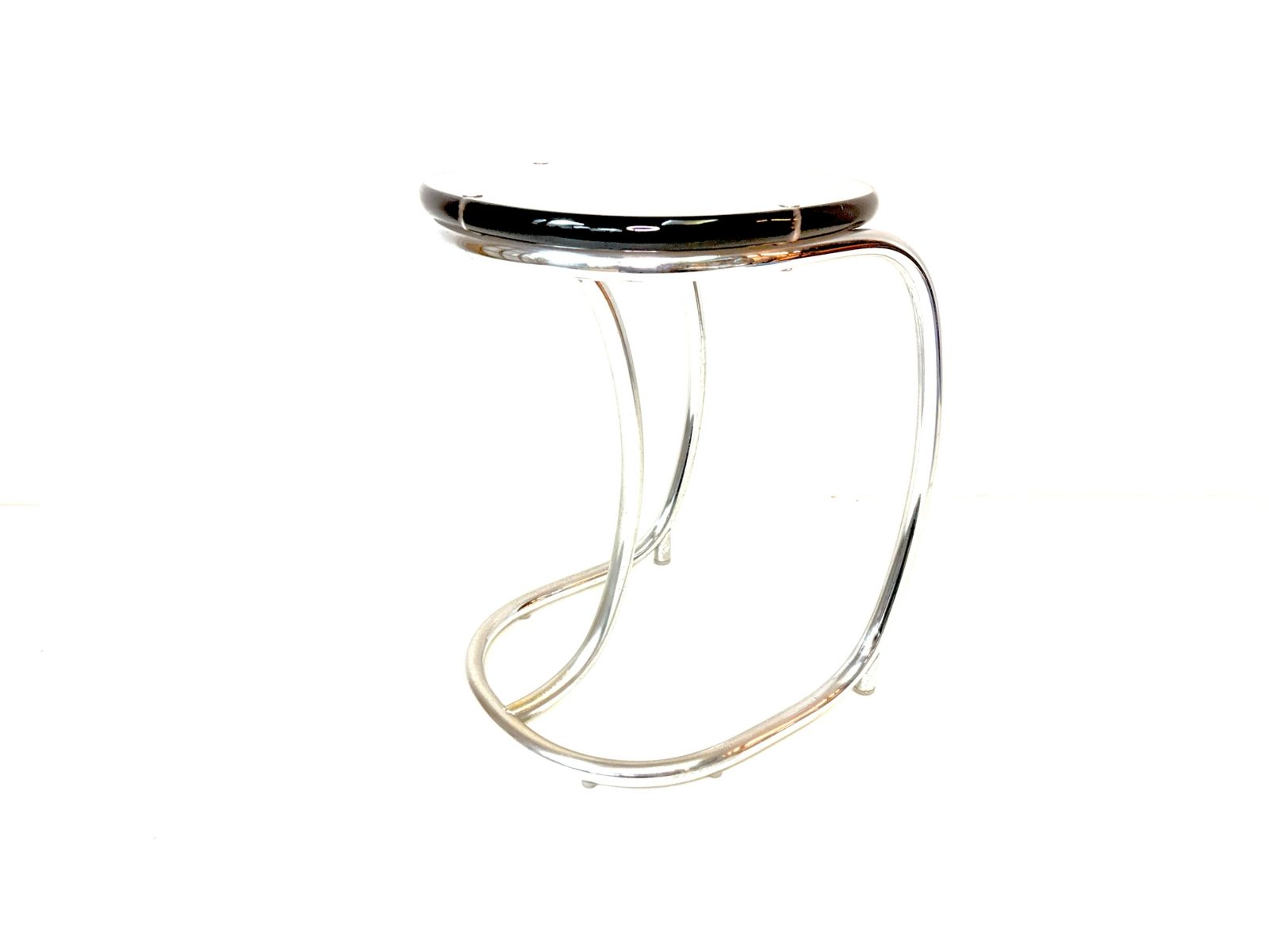 Taburete italiano cromado y meta rola to by Romeo Vega linie Italia 1960’s