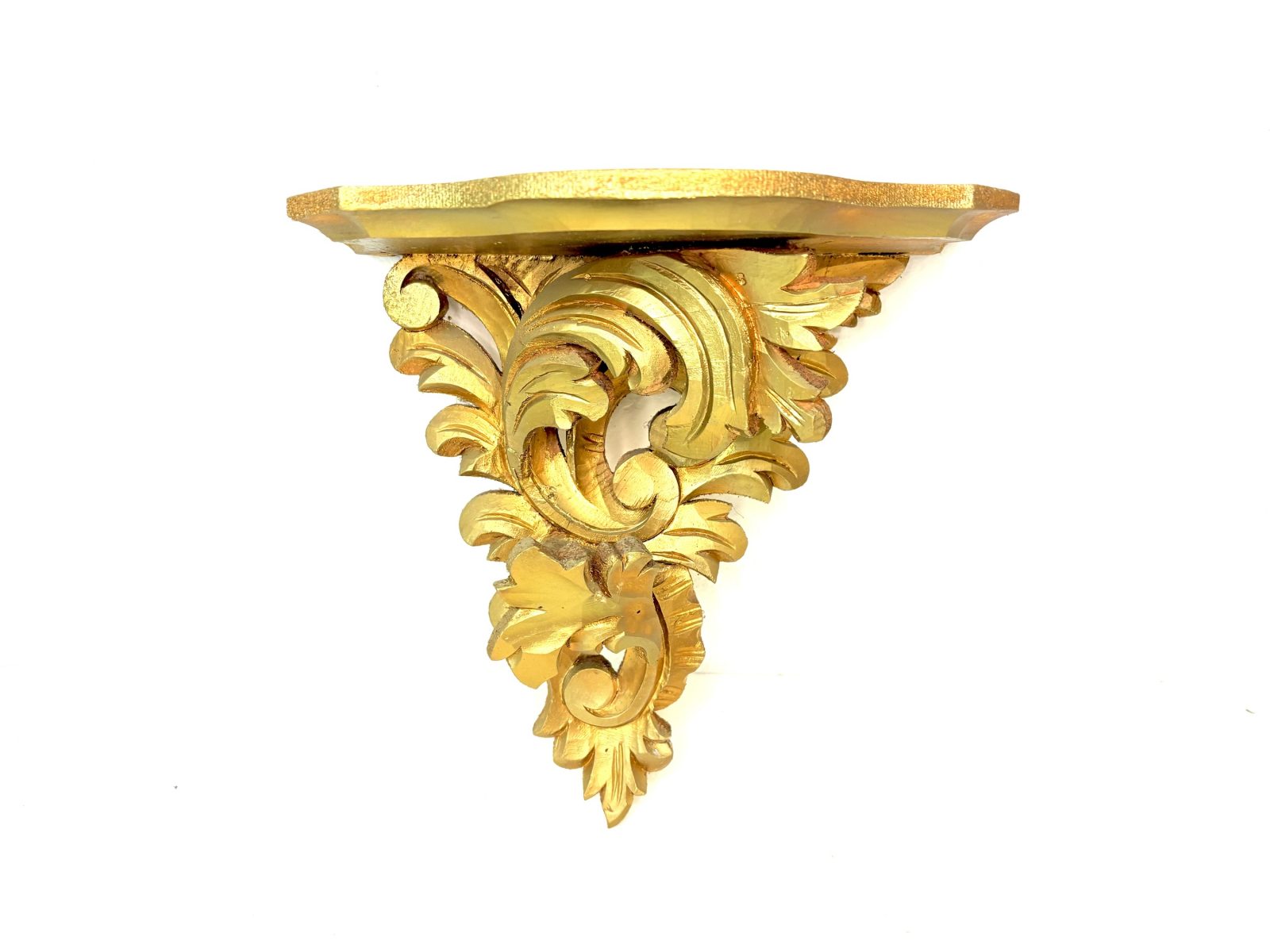 Peana Rockaille en pan de oro principios S.XX